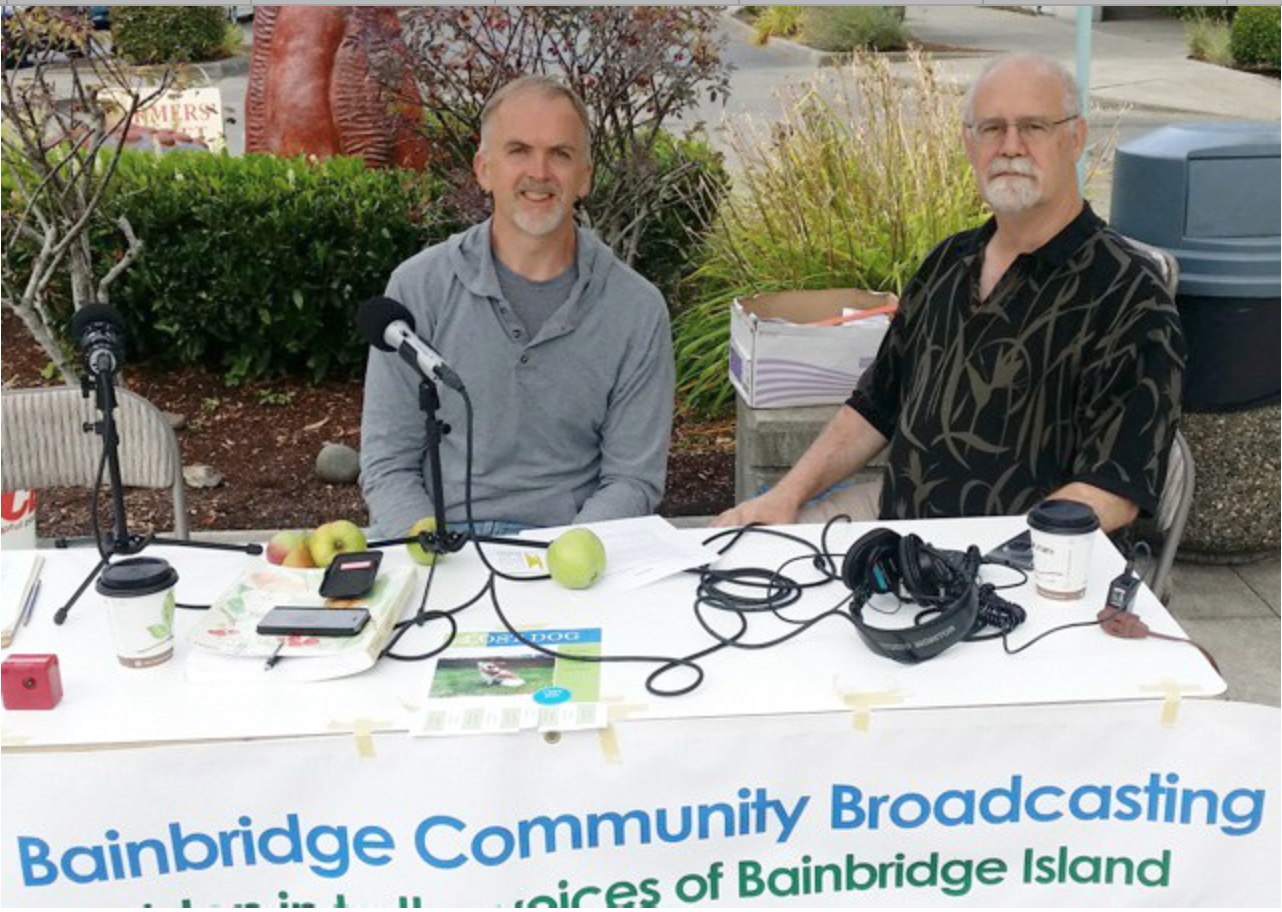 image: Darren Murphy and Bob Ross Interview for Bainbridge Community Broadcasting